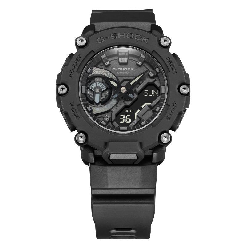 Casio Montre Homme G-SHOCK Résine 200M Étanche Résistante aux Chocs Numérique Quartz GA-2200BB-1A