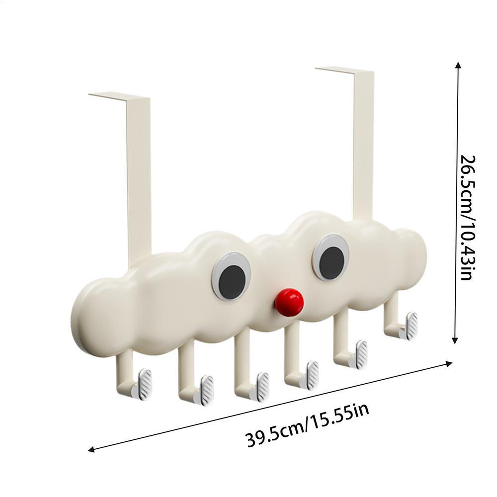 

Cloud Hooks for Wall Cartoon Behind The Door Coat Hooks Space Saving Hooks Funny Towel Hook for Bedrooms Living Rooms Bathrooms