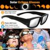 1-10PCS Solar Eclipse Glasses Safe Shades ISO Certified Safety Sun Viewing Paper Glasses AAS Approved 2025 Eclipse Glasses