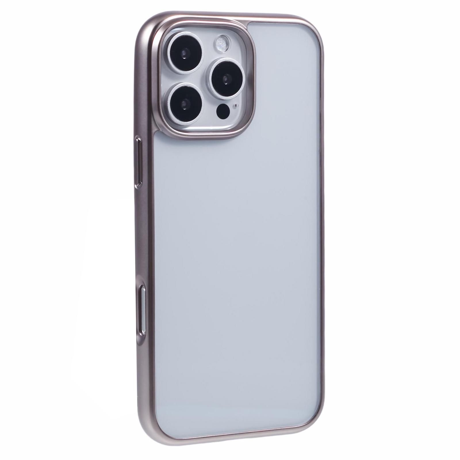 KIGC Ice Silk Series For iPhone 16 Pro Case TPU+PC Electroplating Phone Cover B
