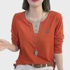 Slim Fit Women's Long-Sleeve Swan Embellished Summer Top