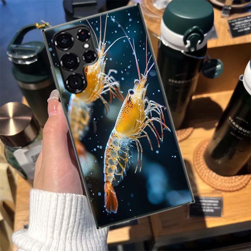 

A Beautiful and Unique Look at a Common Shrimp Cases Phone Case for Samsung Galaxy S26 Ultra S25 Edge S24 S23 FE S21 Plus S20 S2 Samsung S26 Plus 5G
