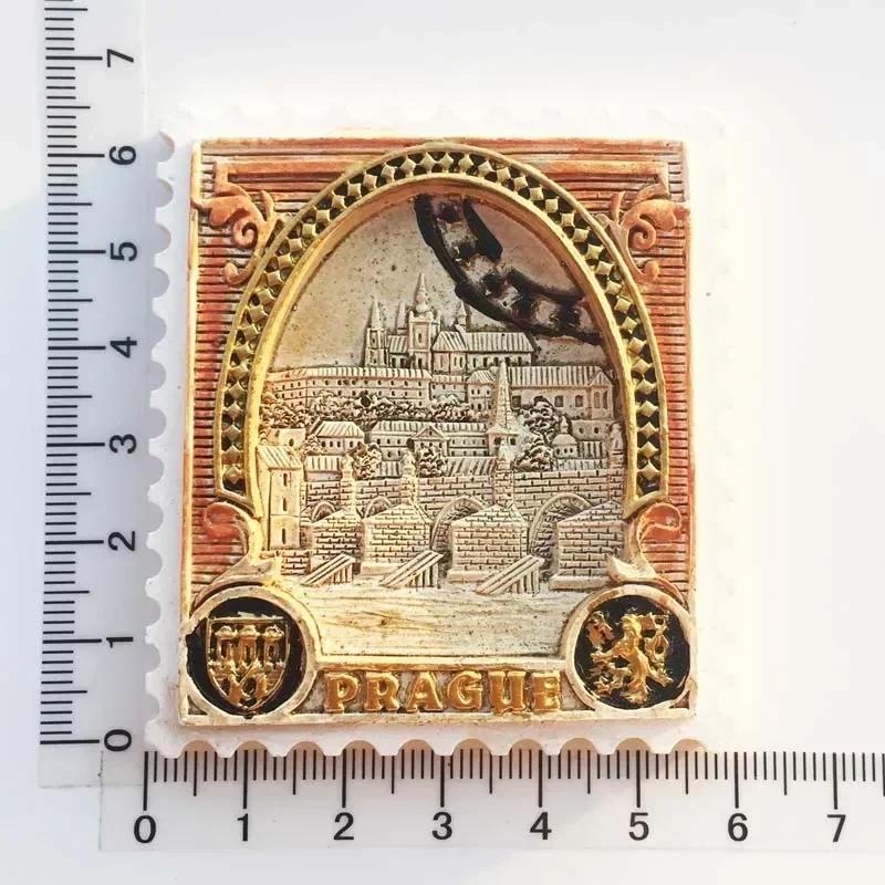 Magneți de frigider Republica Cehă Praga punct de reper clădire suvenir turistic autocolant magnetic frigider colecție de decorațiuni interioare cadou