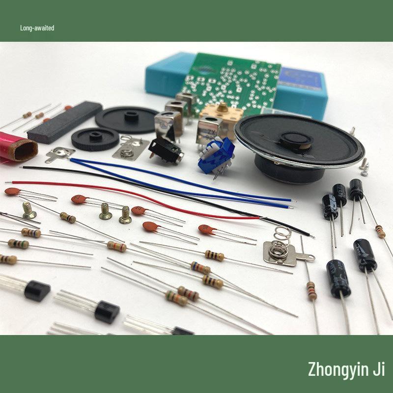 AM Radio DIY Kit: 7-Tube Component Set for Electronics Training