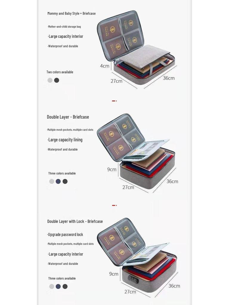 Waterproof Multi-Layer ID & Passport Organizer