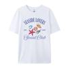 Retro Vintage Fun Starfish Shell Print Tshirt INS Style Loose Fit Short Sleeved Graphic Top Cotton Unisex Tshirt Female Clothing