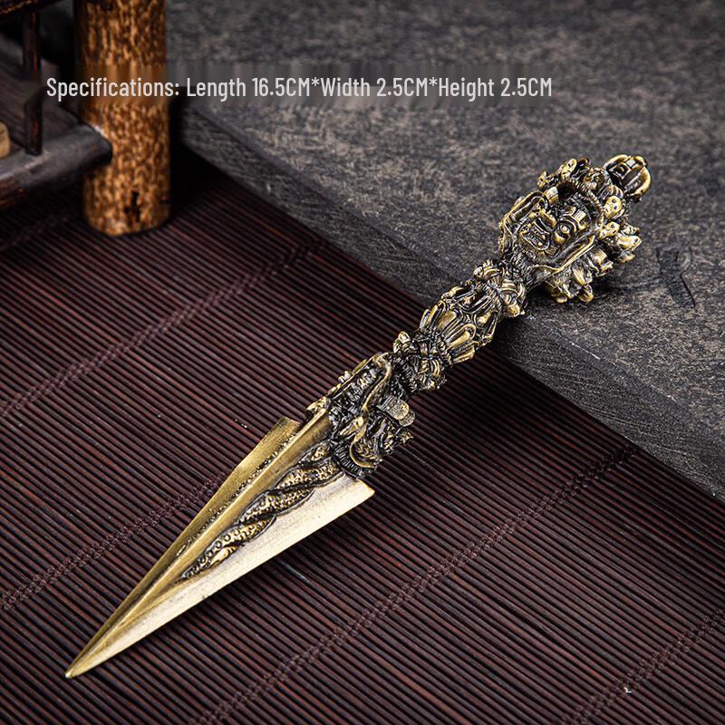 Нож для чая Пуэр из цинкового сплава Jialang - Дизайн Ваджры (Алмазного пестика)