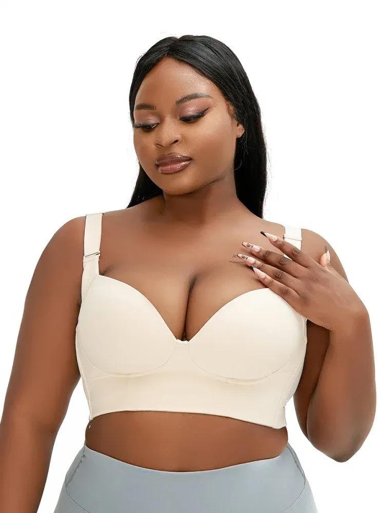 Plus Size Smooth Sexy Underwire Bra - Anti-Sagging, Shaping, Auxiliary Support for Women