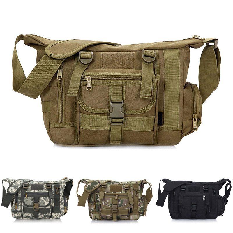 Versatile Tactical Messenger Bag For Outdoor Travel With Adjustable Shoulder Strap