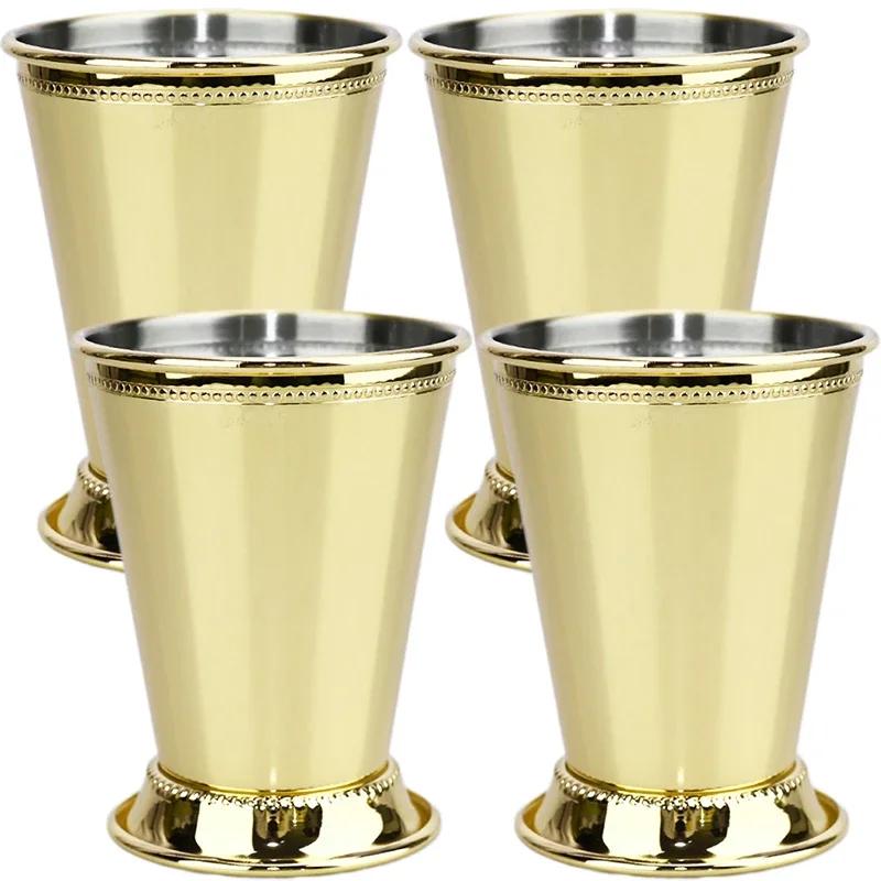 380ml Hrnček Mint Julep Nerezový Hrnček na Koktejly Hrnček na Mixované Nápoje Martini Mojito Nápoj Bar Párty Pivní Hrnčeky Julep Bar Sklenice na Víno pro každodenní použití