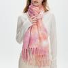 Women's Tie- Boucle Yarn Scarf Warm Neck Warmer for Fall Winter