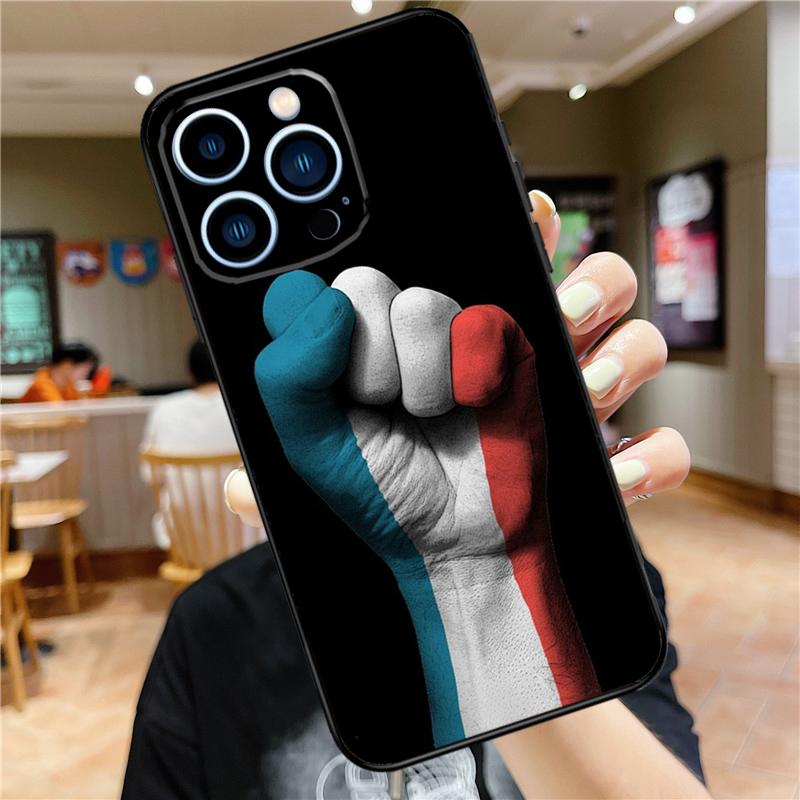 France Flag Case For iPhone 17 15 14 13 12 11 16 Pro Max Mini Plus 16e 17 Air Bumper Cover Accessories