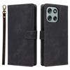 For Motorola Moto G56 5G Case Wallet RFID Blocking PU Leather Phone Cover Stand with Strap