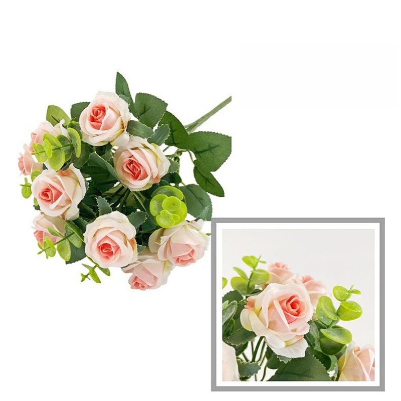 10 Heads Artificial Roses - Home&Wedding Valentine's Day Decoration Eucalyptus Rose Bundle Valentine's and Family Gifts