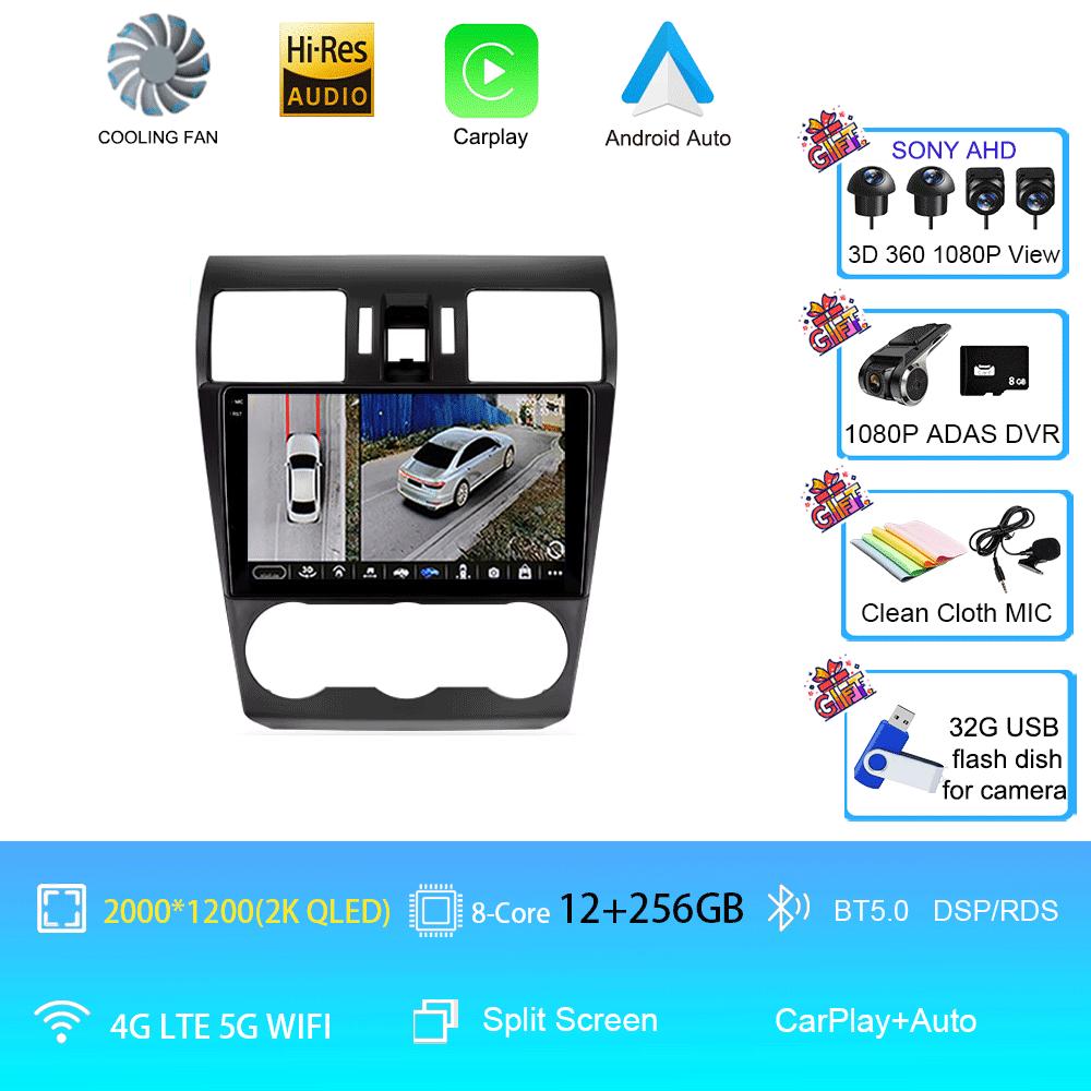 Car Radio Android 14 Stereo For Subaru Forester XV WRX 2012- 2015 For Impreza Multimedia Video Player Navigation GPS Head Unit