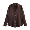 TAOP&ZA Spring Women's Elegant Silk Satin Shirt 2074580