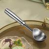 304 Stainless Steel Ice Cream Scoop Self-Dispensing Non Stick Watermelon Scoop Ergonomic Handle Durable Ball Digging Spoon