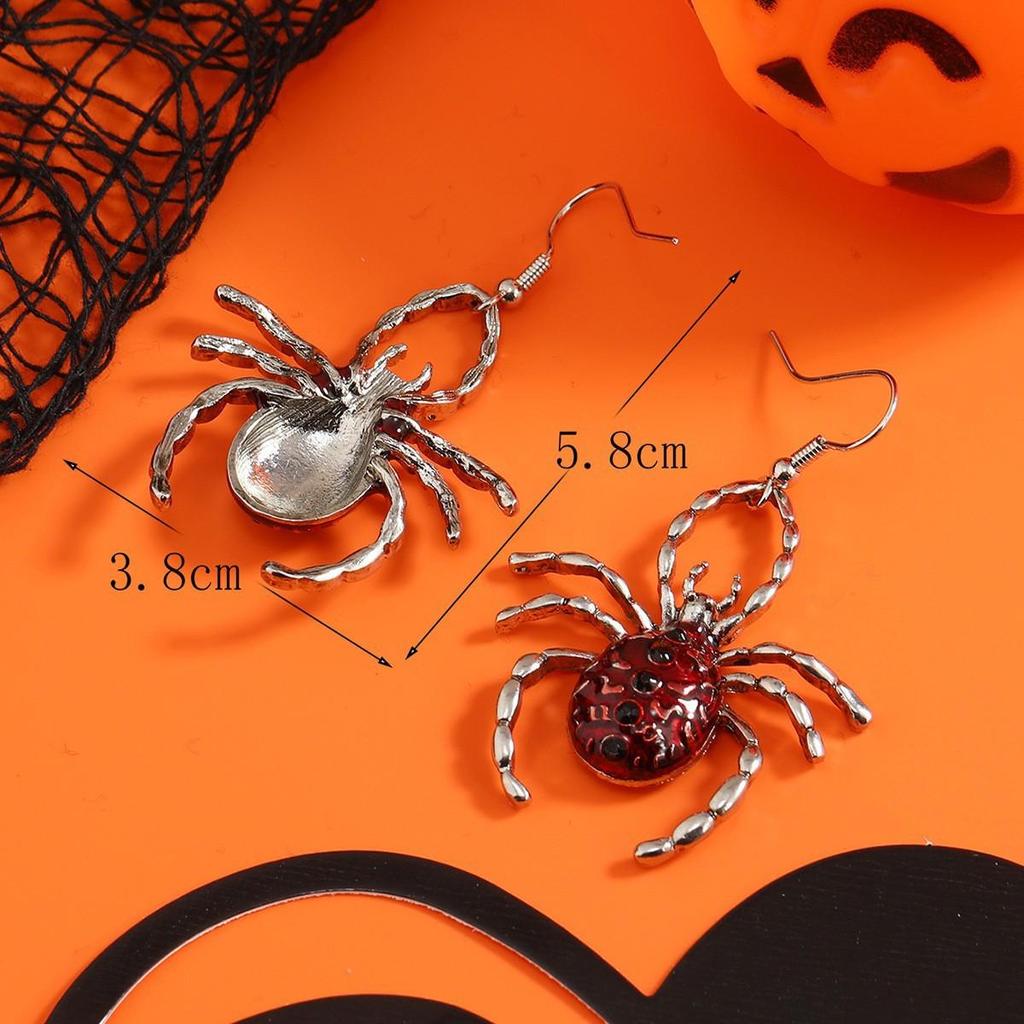 Versatile Dark Style Alloy Spider Geometric Earrings