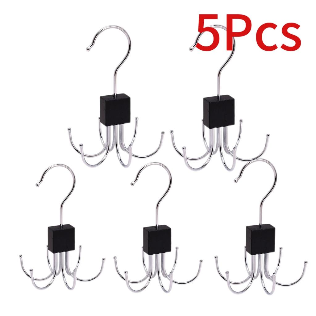360° Rotating Belt Hanger Hook Durable Metal Belts Rack Organizer for Belts Scarves Bras Ties Home Dorm Storage Hangers