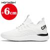Men's white sports oxford shoes, elevator insole, height increase 6cm, lace-up sneakers, mesh, height increase shoes, size 37-43