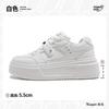 Product Platform White Shoes Women's Skirt 2025 Spring New Versatile Height-increasing Shoes Small Casual Board Shoes