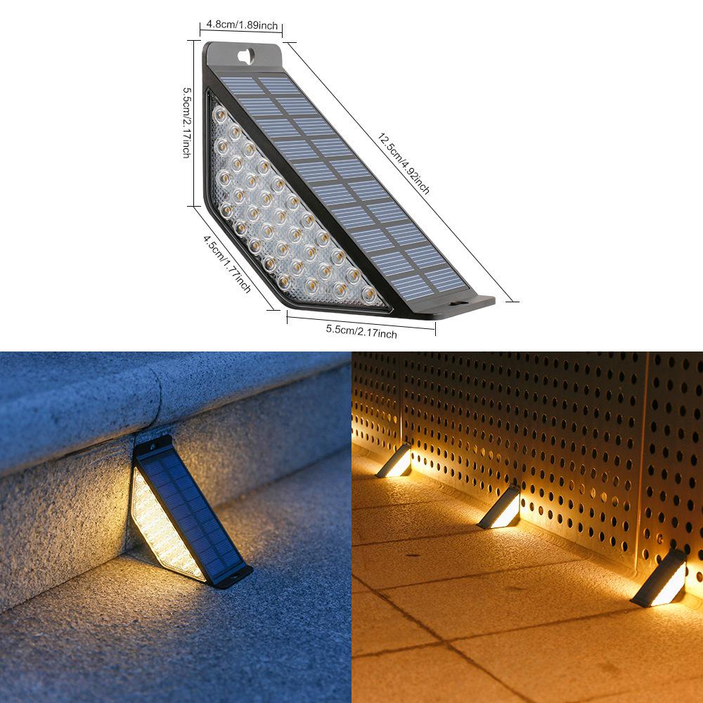 Rainproof Solar Step & Pathway Lights for Outdoor Courtyard