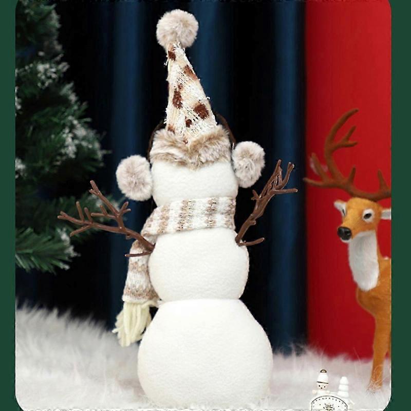 Christmas Snowman Doll Ornaments Indoor Home Decoration Christmas Snowman Doll Table Ornaments Cute Christmas Snowman
