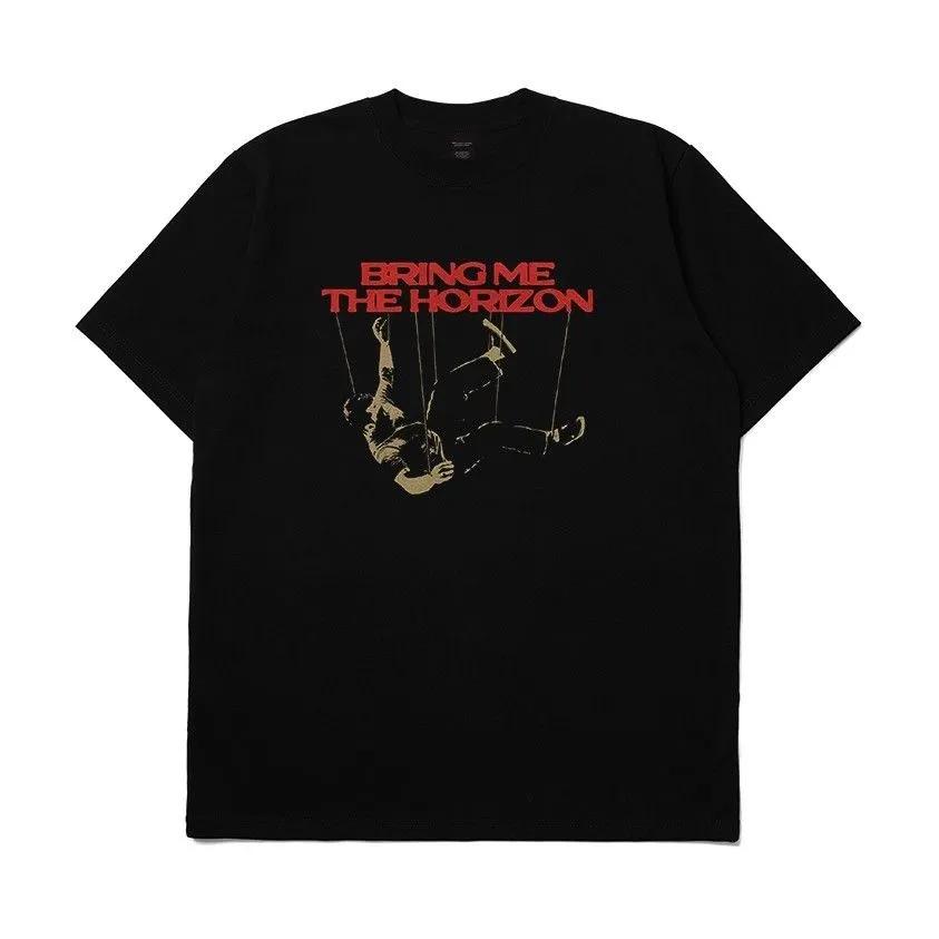 Unisex Short Sleeve Crew Neck Cotton T Shirt Bring Me The Horizon Puppet S