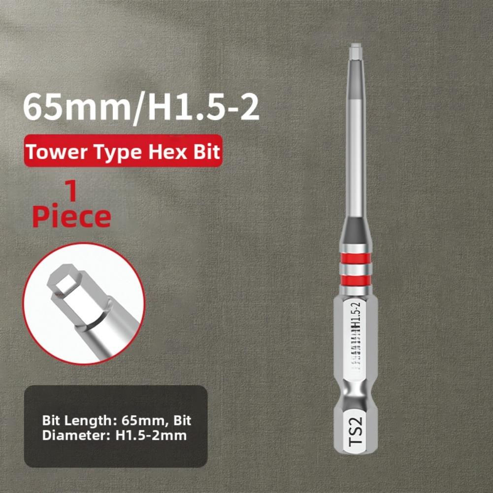 1pc 65/100mm Electric Screwdriver Bits High-Strength Magnetic Screwdriver For Electric Drill Wrenches Power Tool Accessories