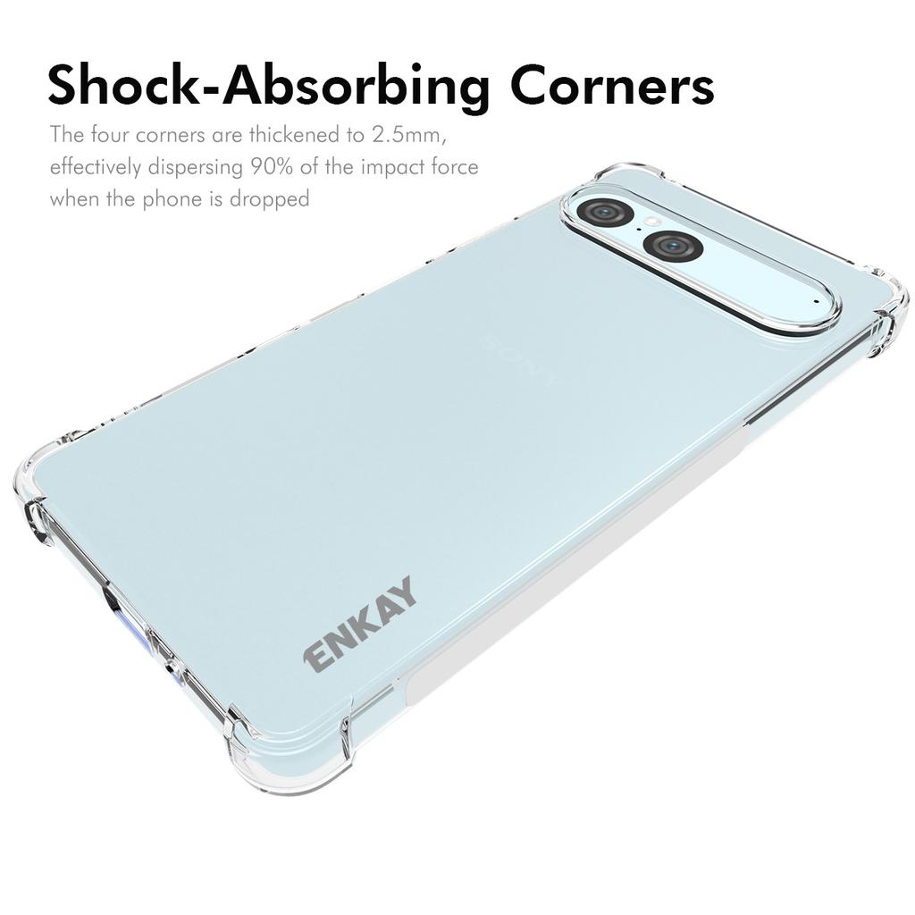 For Sony Xperia 10 VII Clear Phone Case ENKAY HAT PRINCE Shockproof Anti-slip TPU Cover