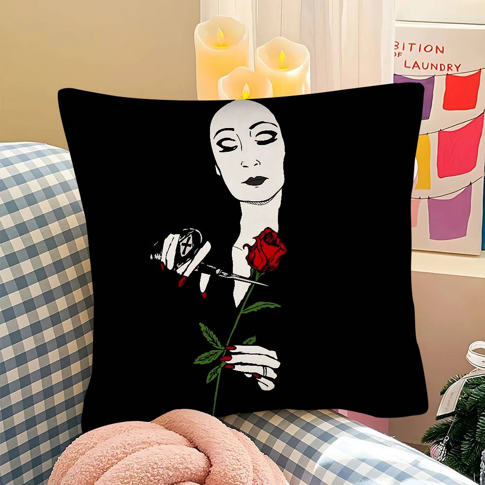 Movie Wednesday Classic Movie Pillow Case Square Pillow Bedroom Sofa Leisure Comfort Cushion Car Living Room Home Decoration