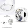 Cat Butterfly Daisy CZ Pave Clip Charm Bead Components Positioning Buckle Copper Metal Silicone Spacer Bead Components Compatible With Authentic
