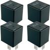 CB1-12V ACB13201 Relais (4 Packung) 12VDC 40A 5-Pin SPDT Kfz-Leistungsrelais Kompatibel mit HID-Beleuchtung ABS EPS Klimaanlagen Systemen Behebt Startprobleme & schwache Beleuchtung