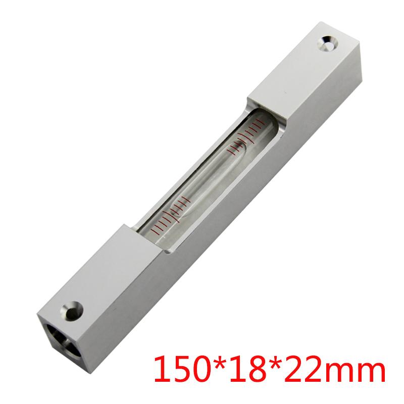 Bar Type All-metal 4s 150 High-precision Engineering Glass High Permeability Horizontal Bubble Frame Mounting Hole Level Meter