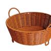 Woven Fruit Basket,Imitation Rattan,Farmhouse Holder with Handle Decorative Kitchen Basket for