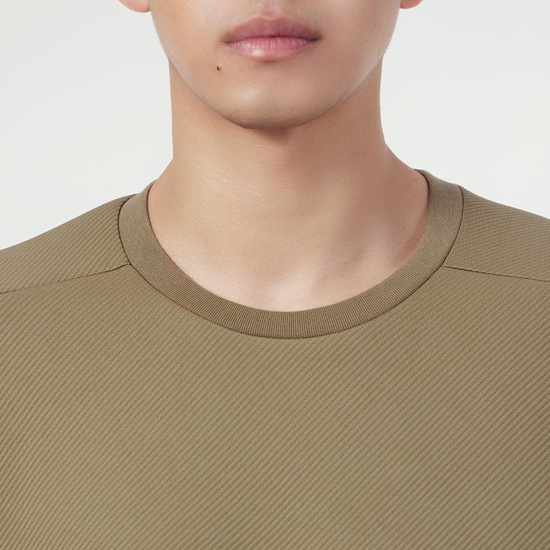 Adidas Colorblock Tasche Sport Rundhals-Sweatshirt Herren Oberteile Militärgrün H39348