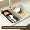 Adjustable Multifunctional Kitchen Drain Basket for Washing and Storing Vegetables