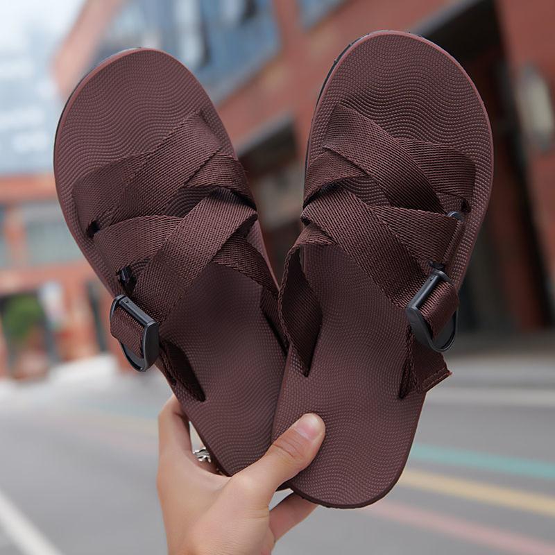 Slippers men's non-slip and deodorant ins thick-soled wear-resistant beach shoes men's fashion summer new slippers