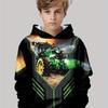 Children's Clothing Hoodies Long Sleeve Kid Clothes Boys Cartoon Children's Fashion Tractors Print Girls Summer Clothes Boy Tops