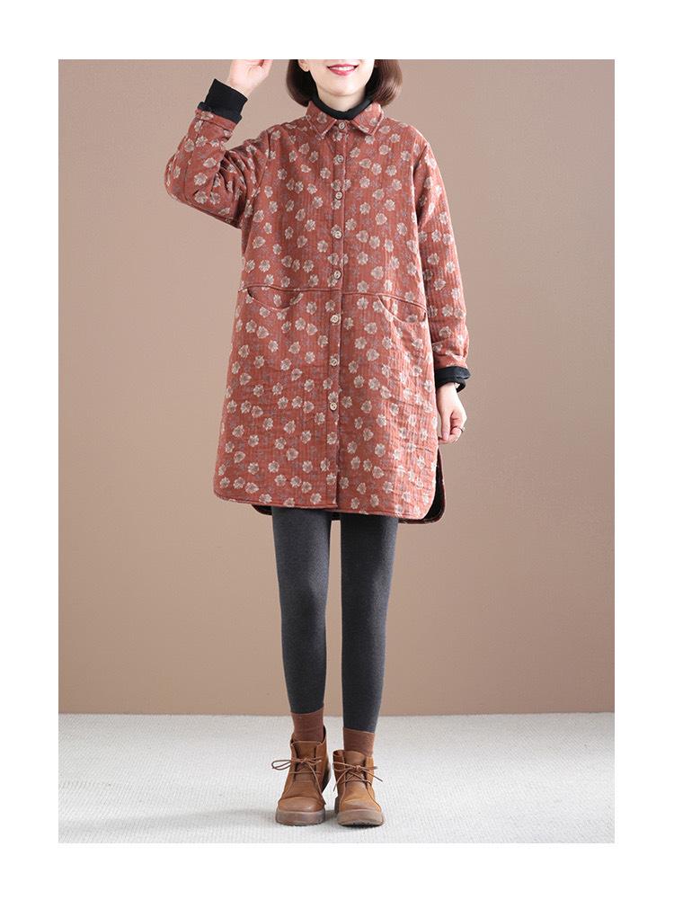 Warm Stylish 2026 Korean Plus Size Mid-Length Age-Reducing Velvet Jacket for Women
