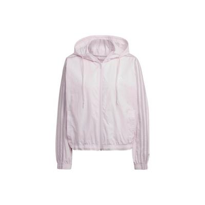 Solid Color Sports Hoodie Jacket for Women, Pink