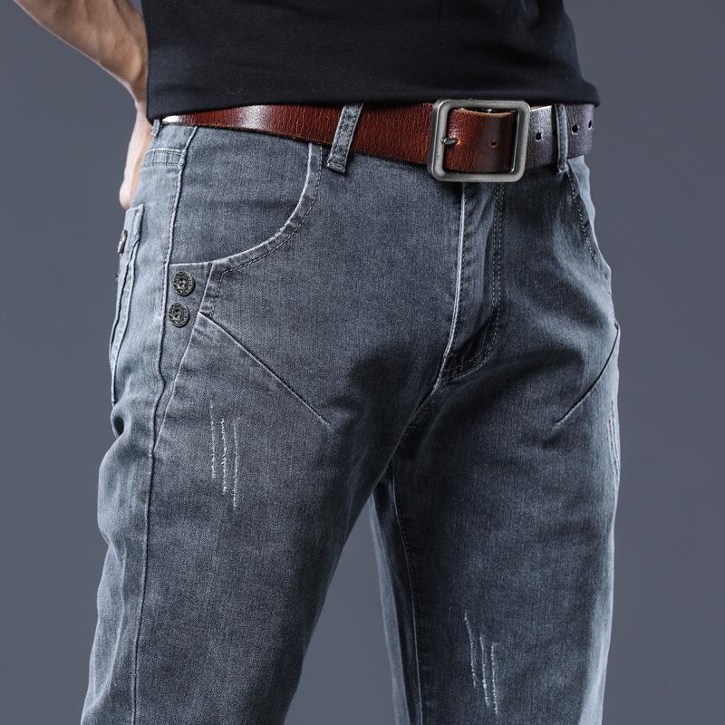 Jeans elásticos ajustados para hombre: Diseño Versátil de Alta Conversión para Adolescentes y Adultos