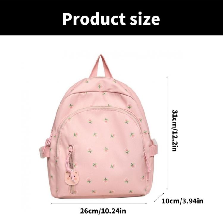 Students School Backpack Flower Print Backpack Travel Rucksack Korean Styles Daypacks Girls Travel Backpack