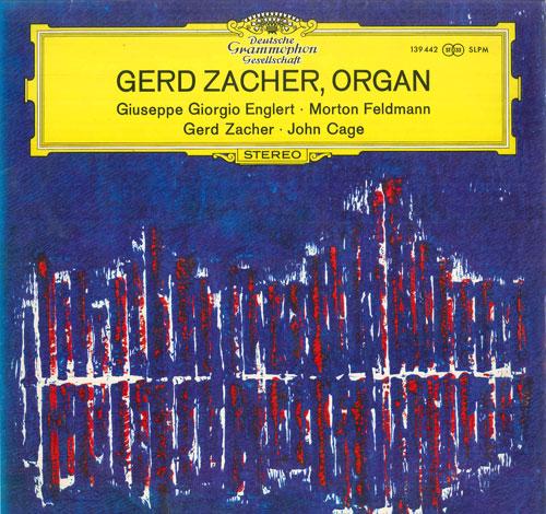 LP Record GERD ZACHER - Giuseppe Giorgio Englert, Morton Fe 139442SLPM DEUTSCHE GRAMMO 1969 Germany Classical Used