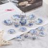 15-teiliges Porzellan-Keramik-Teetassen-Set für 1/12 Puppenhaus Miniatur-Geschirr Sammlerstück Küchen-Esszimmer-Zubehör
