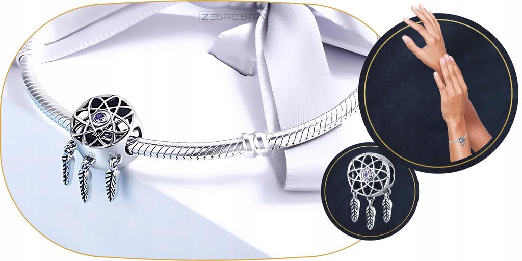 Dreamcatcher Charms 925 Feathers Bead Pendant Charms