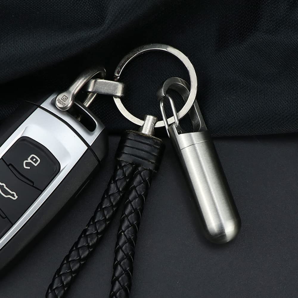 CMD Pill Case, Portable Medicine Case, Small, Stylish, Waterproof, Moisture-Proof, Supplement Case, Small Organizer, Medicine Case, Keychain (M)