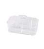 Nitori 5901 Clear Acrylic Stacking Case with 28cm Wide X 17cm Deep X 15cm 8131319 Handle, High,
