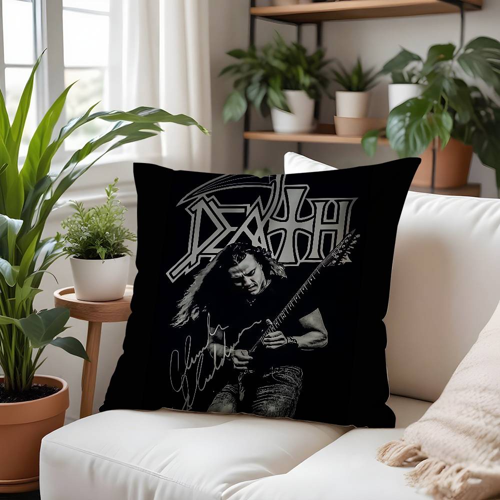 Rock Band-D-deaths Pillow Case  Plush Fabric Soft  Pillowcase Double Sided Print Cushion Cover Household Gifts