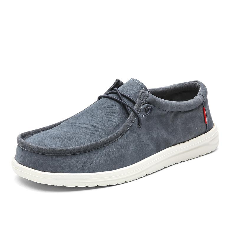 Fashion Non-Leather Casual Shoes Men Summer Loafers for Man Boat Shoes Leisure Slip-on Canvas Shoes for Men Espadrilles Homme